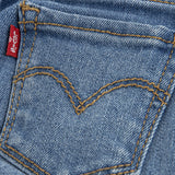 Completo 2 Pezzi Bambina con T-shirt Bianca e Jeans Ricamati | Levi’s