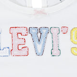Completo 2 Pezzi Bambina con T-shirt Bianca e Jeans Ricamati | Levi’s