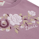 Felpa Lilla Bambina con Fiori Ricamati | Levi’s