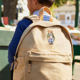 Zaino beige con orsetto ricamato | Ralph Lauren