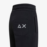 Pantaloni in felpa di cotone nero