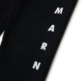 Pantalone nero per bambini con logo