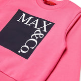 Felpa girocollo con logo | MAX&Co.