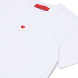 T-shirt cropped in jersey con ricamo cuore | MAX&Co.