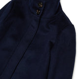 Cappotto lungo A-shape in misto lana
