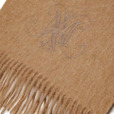 Sciarpa in lana con logo ricamato