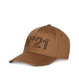 Cappellino da baseball in gabardine con marchio | N21
