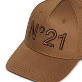 Cappellino da baseball in gabardine con marchio | N21