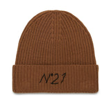 Berretto beanie in misto lana con logo | N21