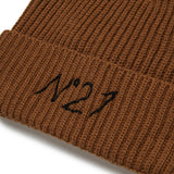 Berretto beanie in misto lana con logo | N21