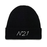 Berretto beanie in misto lana con logo | N21