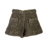 Shorts Bambina in Eco-Pelliccia Verde | Elsy