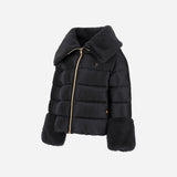 GIACCA IN NYLON ULTRALIGHT E LADY ALTERNATIVE FUR | Herno
