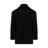 Cappotto Nero Bambina con Fiocco Ricamato | Simonetta