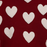 Giacca Cardigan Bambina con Cuori Bianchi | Simonetta