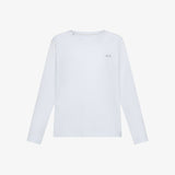 T-shirt in cotone con maniche lunghe bianco | Sun68