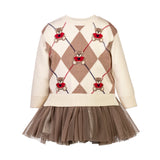 Abito Bambina con Orsetti e Gonna in Tulle | Elsy