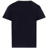 T-shirt nera con bottoni oro e logo Balmain Paris | Balmain Kids