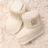 Scarpine neonato pura lana merino leggere latte - Maglificio di Verona