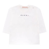 T-shirt a maniche lunghe con logo Marni