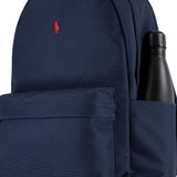 Zaino blu con logo ricamato rosso | Ralph Lauren