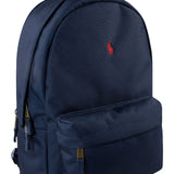 Zaino blu con logo ricamato rosso | Ralph Lauren