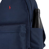 Zaino blu con logo ricamato rosso | Ralph Lauren