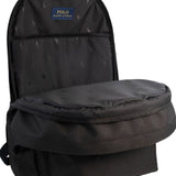 Zaino nero con logo ricamato bianco | Ralph Lauren
