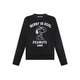 Felpa nera Peanuts "Nerdy is Cool" | SUN68