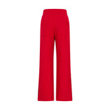 Pantaloni rossi bambina con bottoni dorati laterali | Balmain Kids