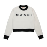 Maglia di lana e cashmere con logo Marni
