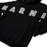 Felpa con cappuccio e logo Patch Marni ricamato | MARNI