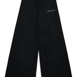 Pantalone nero per bambina con logo