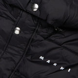 Giacca imbottita con cappuccio e logo | MARNI