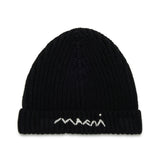 Cappello nero in lana con logo ricamato | Marni Kids