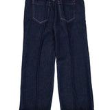 Jeans regular blu scuro con piega | MAX&Co.