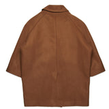 Cappotto doppiopetto egg-shape in panno | N21