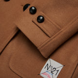 Cappotto doppiopetto egg-shape in panno | N21