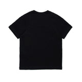T-shirt nera con logo ricamato N°21 | N°21 Kids