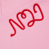 Felpa girocollo con logo corsivo