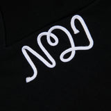 Felpa nera girocollo con logo ricamato N°21 | N°21 Kids