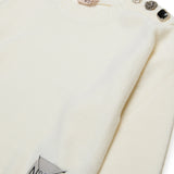Pullover in misto lana con bottoni gioiello | N21