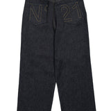 Jeans relaxed in denim scuro