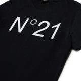 T-shirt in Cotone con Logo Nera