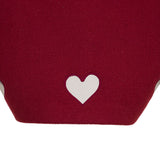 Gonna bordeaux bambina con cuori bianchi | Simonetta