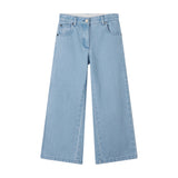 Jeans in Denim a Vita Media con Gamba Larga | Stella McCartney