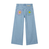 Jeans in Denim a Vita Media con Gamba Larga | Stella McCartney