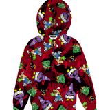 Felpa con cappuccio rossa stampa all over POKEMONSTER | Mousse Kids