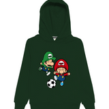 Felpa verde con cappuccio tema BROSOCCER | Mousse Kids