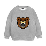 Felpa grigia Little Bear con stampa orso | Mousse Kids